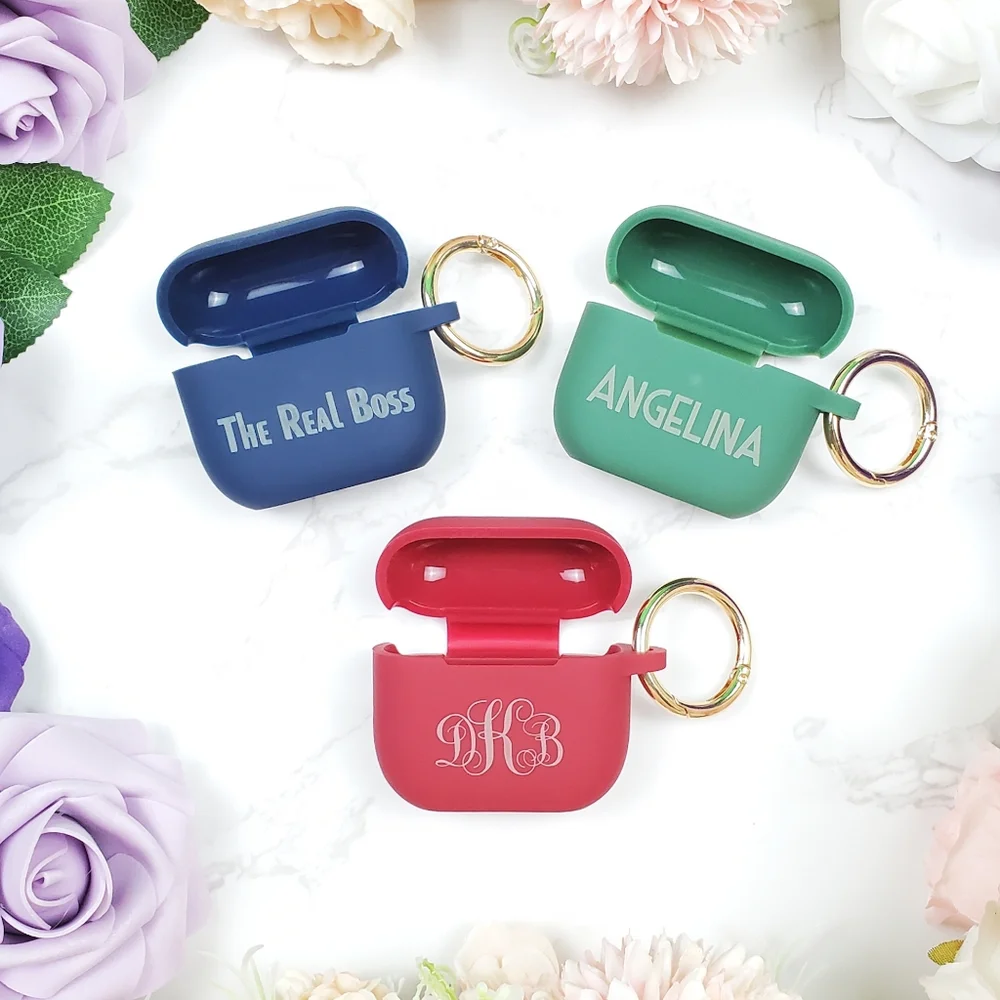 Custom Made Apple Airpods 3 Silicone Case With Metal Key Ring